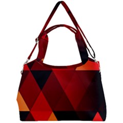 Abstract Triangle Wallpaper Double Compartment Shoulder Bag by Ket1n9