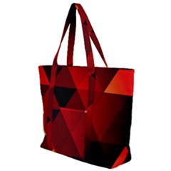 Abstract Triangle Wallpaper Zip Up Canvas Bag by Ket1n9