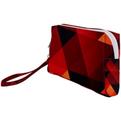 Abstract Triangle Wallpaper Wristlet Pouch Bag (small) by Ket1n9