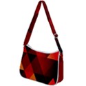 Abstract Triangle Wallpaper Zip Up Shoulder Bag View2