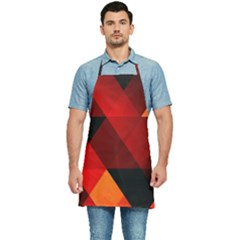 Abstract Triangle Wallpaper Kitchen Apron by Ket1n9