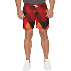 Abstract Triangle Wallpaper Men s Runner Shorts by Ket1n9