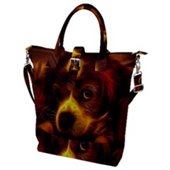 Cute 3d Dog Buckle Top Tote Bag by Ket1n9