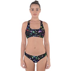 Christmas Star Gloss Lights Light Cross Back Hipster Bikini Set by Ket1n9