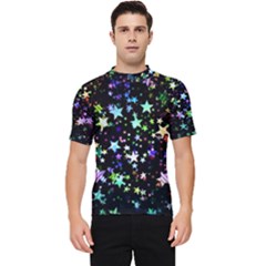 Christmas Star Gloss Lights Light Men s Short Sleeve Rash Guard by Ket1n9