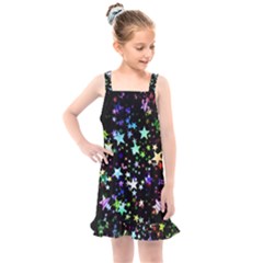 Christmas Star Gloss Lights Light Kids  Overall Dress by Ket1n9