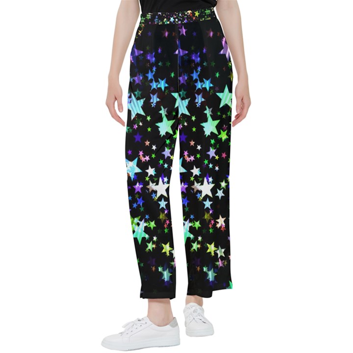 Christmas Star Gloss Lights Light Women s Pants 