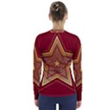 Christmas Star Seamless Pattern V-Neck Long Sleeve Top View2