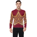 Christmas Star Seamless Pattern Men s Long Sleeve Rash Guard View1