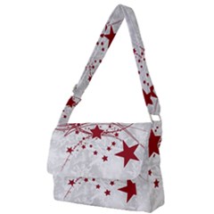 Christmas Star Snowflake Full Print Messenger Bag (s) by Ket1n9