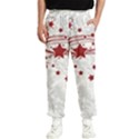 Christmas Star Snowflake Men s Elastic Waist Pants View1