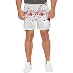 Christmas Star Snowflake Men s Runner Shorts by Ket1n9