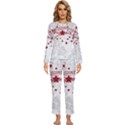 Christmas Star Snowflake Womens  Long Sleeve Lightweight Pajamas Set View1