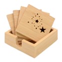 Christmas Star Snowflake Bamboo Coaster Set View1