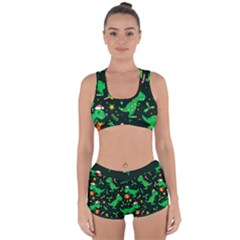 Christmas Funny Pattern Dinosaurs Racerback Boyleg Bikini Set by Ket1n9