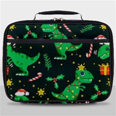 Christmas Funny Pattern Dinosaurs Full Print Lunch Bag by Ket1n9