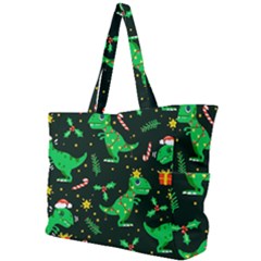 Christmas Funny Pattern Dinosaurs Simple Shoulder Bag by Ket1n9