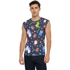 Colorful Funny Christmas Pattern Men s Raglan Cap Sleeve T-shirt by Ket1n9