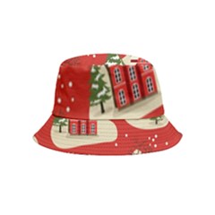 Christmas New Year Seamless Pattern Bucket Hat (kids)