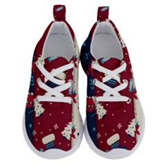 Flat Design Christmas Pattern Collection Art Running Shoes by Ket1n9