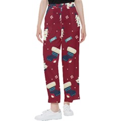 Flat Design Christmas Pattern Collection Art Women s Pants  by Ket1n9