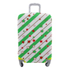 Christmas Paper Stars Pattern Texture Background Colorful Colors Seamless Luggage Cover (small) by Ket1n9