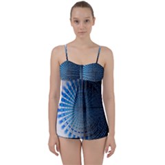 Data Computer Internet Online Babydoll Tankini Set by Ket1n9