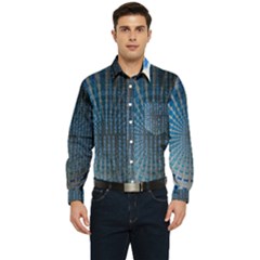 Data Computer Internet Online Men s Long Sleeve Pocket Shirt  by Ket1n9