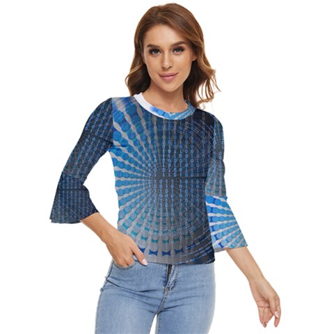 Data Computer Internet Online Bell Sleeve Top by Ket1n9