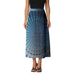 Data Computer Internet Online Classic Midi Chiffon Skirt by Ket1n9