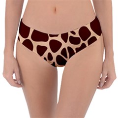 Animal Print Girraf Patterns Reversible Classic Bikini Bottoms by Ket1n9