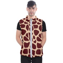 Animal Print Girraf Patterns Men s Puffer Vest by Ket1n9