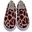 Animal Print Girraf Patterns Kids  Canvas Slip Ons View1