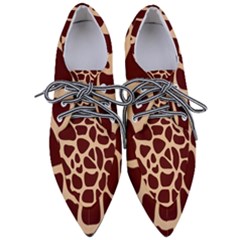 Animal Print Girraf Patterns Pointed Oxford Shoes by Ket1n9