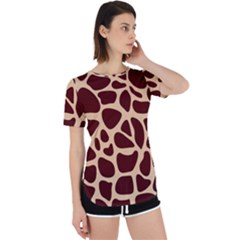 Animal Print Girraf Patterns Perpetual Short Sleeve T-shirt by Ket1n9