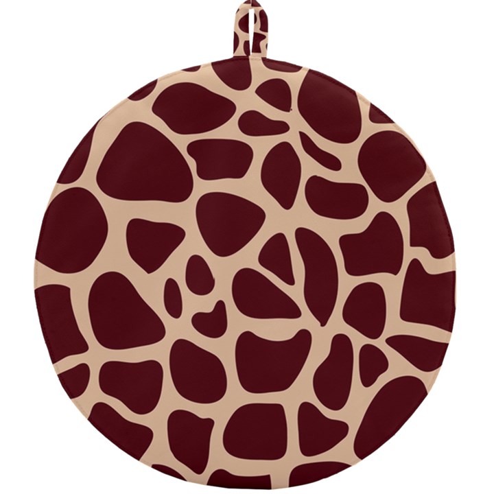 Animal Print Girraf Patterns Round Trivet