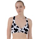 Animal Print Black And White Black Sweetheart Sports Bra View1