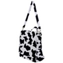 Animal Print Black And White Black Crossbody Backpack View1