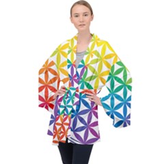 Heart Energy Medicine Long Sleeve Velvet Kimono  by Ket1n9