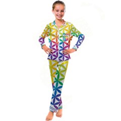 Heart Energy Medicine Kids  Satin Long Sleeve Pajamas Set by Ket1n9