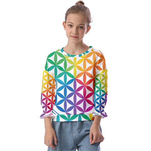 Heart Energy Medicine Kids  Cuff Sleeve Top by Ket1n9