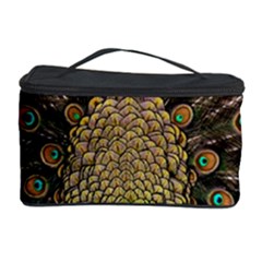 Peacock Feathers Wheel Plumage Cosmetic Storage Case by Ket1n9