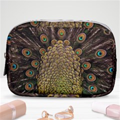 Peacock Feathers Wheel Plumage Make Up Pouch (small) by Ket1n9