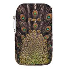 Peacock Feathers Wheel Plumage Waist Pouch (small) by Ket1n9