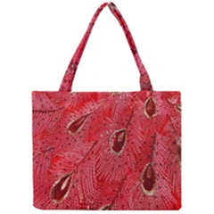 Red Peacock Floral Embroidered Long Qipao Traditional Chinese Cheongsam Mandarin Mini Tote Bag by Ket1n9