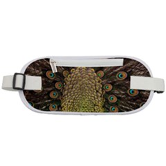 Peacock Feathers Wheel Plumage Rounded Waist Pouch by Ket1n9