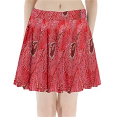 Red Peacock Floral Embroidered Long Qipao Traditional Chinese Cheongsam Mandarin Pleated Mini Skirt by Ket1n9