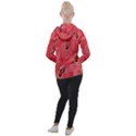 Red Peacock Floral Embroidered Long Qipao Traditional Chinese Cheongsam Mandarin Women s Hooded Pullover View2