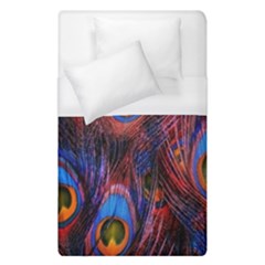 Pretty Peacock Feather Duvet Cover (single Size) by Ket1n9