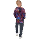 Pretty Peacock Feather Kids  Hooded Pullover View2